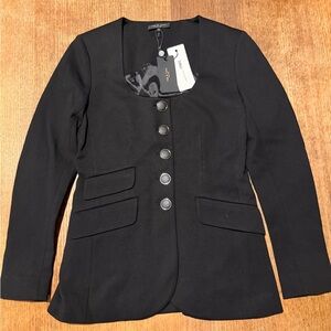 Rag & Bone Black Women's Blazer with Button Detail